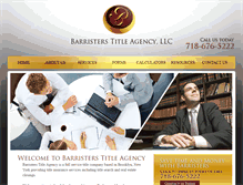 Tablet Screenshot of barristersny.com